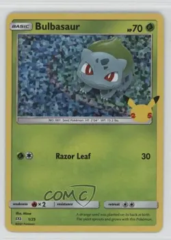 Bulbasaur Confetti Holo Pokemon Sword & Shield McDonald's Collection #1 - Image 1