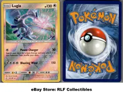 2019 Pokemon, S&M Team Up, #131/181 Lugia, Reverse Holo Rare - Image 1