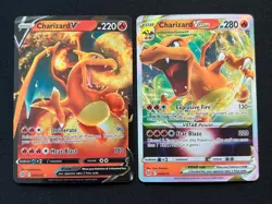Charizard VSTAR & V Brilliant Stars 018/172 017/172 Ultra Holo Pokemon TCG NM/M - Image 1