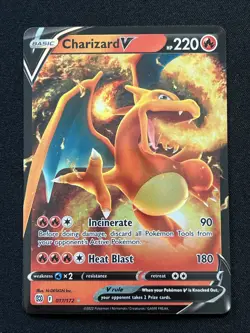 Charizard VSTAR & V Brilliant Stars 018/172 017/172 Ultra Holo Pokemon TCG NM/M - Image 2