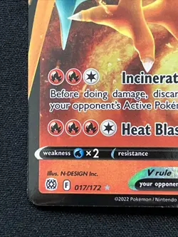 Charizard VSTAR & V Brilliant Stars 018/172 017/172 Ultra Holo Pokemon TCG NM/M - Image 3