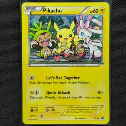 Pikachu - XY95 - Black Star Promo - Let's Eat Together - Pokemon Card - LP - Image 1