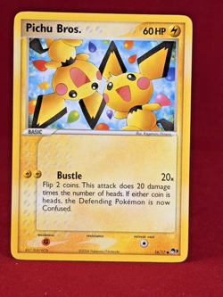 2006 Pokemon Pop Series 3 PICHU BROS. Card 16/17 MP - Image 1