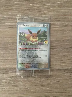Pokemon Prismatic Evolutions Eevee Promo Card - Image 1
