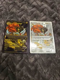 Raikou EX Black & Silver Foil Fan Art Vinyl Collector Pokemon Card - Image 1
