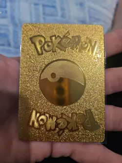 Dhelmise Vmax Gold Foil Fan Art Vinyl Textured Collector Pokemon Card HP330 - Image 2