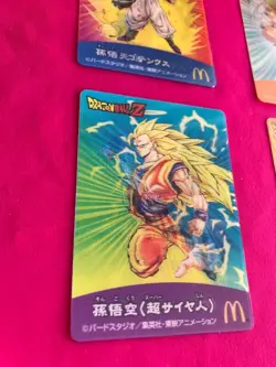 Dragon Ball Z 3D Motion Cards (4 pieces) McDonald's PSA10 Appraisal Rare Brand - Image 3