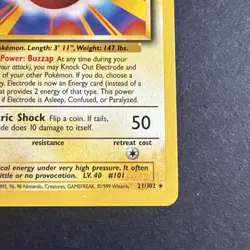 1999 Pokemon Electrode Base Set Unlimited 21/102 - Image 4