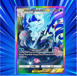Pokemon TCG Pocket - Alolan Ninetails EX Full Art , Trading Digital Card - Image 1