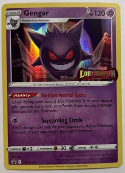 Pokemon Gengar - SWSH241 - Black Star Promo - Lost Origin Prerelease STAMP NM 04 - Image 3
