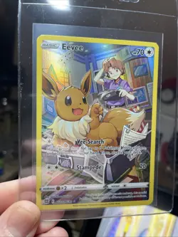 Pokemon TCG Eevee TG11/TG30 Brilliant Stars Trainer Gallery Holo Rare NM minus - Image 1