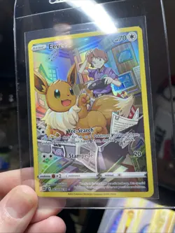 Pokemon TCG Eevee TG11/TG30 Brilliant Stars Trainer Gallery Holo Rare NM minus - Image 3