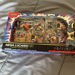 Set of 2 - Pokemon TCG Mega Lucario ex Figure Collection Box Factory Sealed - Image 4