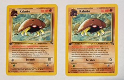 LOT 2 1999 Pokemon Kabuto Fossil First Edition 50/62 Great Shape - Image 1