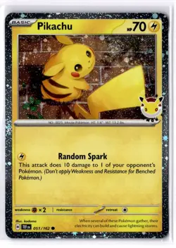 Pikachu 051/162 - Pokemon Day Promo 2026 - NM Pokemon TCG - Image 1