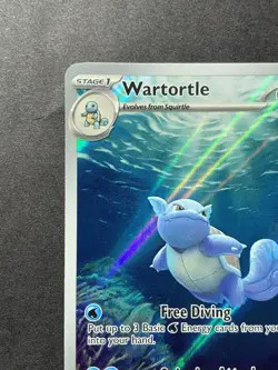 Wartortle 171/165 - Scarlet & Violet 151 Full Art Holo Rare Pokemon TCG - Image 3