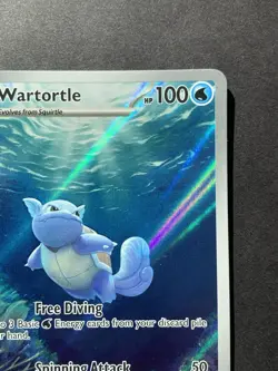 Wartortle 171/165 - Scarlet & Violet 151 Full Art Holo Rare Pokemon TCG - Image 4