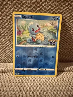 💥 Squirtle 015/078 SWSH Pokemon GO Reverse Holo Pokemon TCG 2022 NM 💥 - Image 1