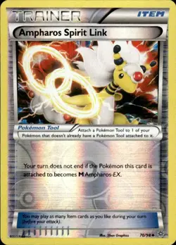 Pokemon Reverse Holo Ampharos Spirit Link XY - Ancient Origins 70/98 LP - Image 1