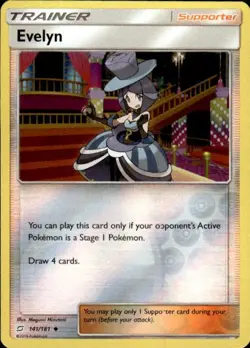 Pokemon Reverse Holo Evelyn SM - Team Up 141/181 LP - Image 1