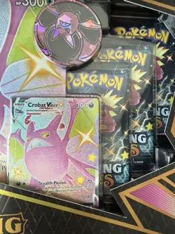 Pokemon TCG SHINY CROBAT VMAX Shining Fates Premium Collection (NEW) 820650808715 - Image 4