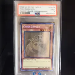 Konami Yu-Gi-Oh! Cyber Dragon Ghost Rare PSA 9 1st Ed GFP2-EN178 - Image 1
