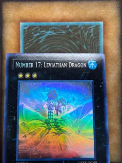 Yugioh Number 17: Leviathan Dragon GENF-EN039 Ghost Rare 1st Ed LP - Image 2