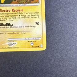 Pikachu 94/123 Mysterious Treasures Non Holo Pokemon Card - Image 4