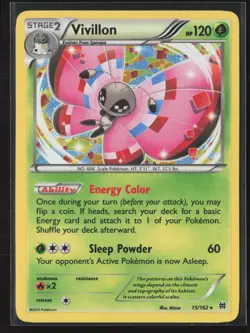 Vivillon - 15/162 (Cosmos Holo) Promo Miscellaneous Cards & Products 015/162 NM - Image 1