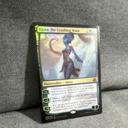 MTG - Kiora, the Crashing Wave Planeswalker DDN Foil Blue Green Mythic English - Image 1