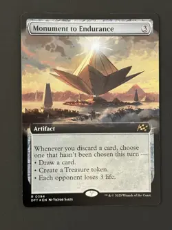 Monument To Endurance (Extended Art, Foil - R0394): Magic The Gathering Single - Image 1
