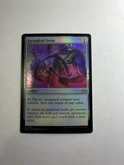 Springleaf Drum NM Lorwyn Eclipsed Foil Magic The Gathering Mtg Near Mint - Image 1