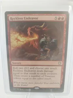 MTG Magic the Gathering Reckless Endeavor Commander: AFC #033 LP - Image 1
