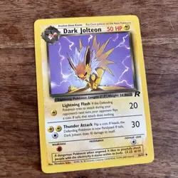 Pokemon TCG Team Rocket Dark Jolteon Card 38/82 LP - Image 1