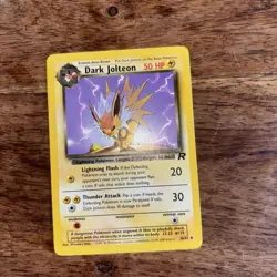 Pokemon TCG Team Rocket Dark Jolteon Card 38/82 LP - Image 3