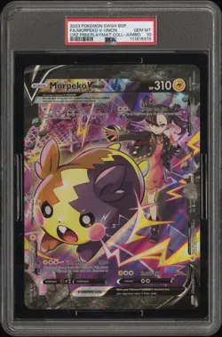 [PSA 10] Morpeko V-UNION Crown Zenith Promo Playmay Collection JUMBO POKEMON - Image 1