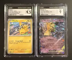 🔥 CGC GRADED POKEMON CARD LOT – PIKACHU 9.5 & MIMIKYU EX 9 BLACK STAR PROMOS 🔥 - Image 1