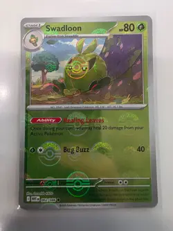 Swadloon 003/086 NM – Poke Ball Holo – 2025 S&V TCG Pokemon White Flare - Image 1