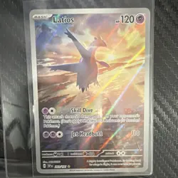 Pokemon TCG Sv08: Surging Sparks Latios 203/191 Illustration Rare Holo 120 HP - Image 1