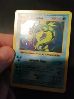 Pokemon Gyarados 6/102 BS Shadowless Base Set Holo Rare Exc - Image 3