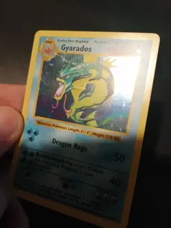 Pokemon Gyarados 6/102 BS Shadowless Base Set Holo Rare Exc - Image 4