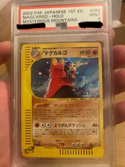 Magcargo 056/088 1st PSA 9 Pokemon Mysterious Mountains - Image 1