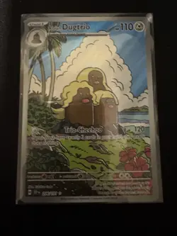 Pokemon Alolan Dugtrio 208/191 Sv08: Surging Sparks Illustration Rare Holo - Image 1