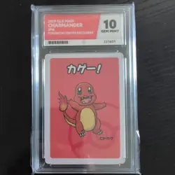 Pokemon Center 2019 Charmander Old Maid Exclusive Ace Gem Mint 10 - Image 1
