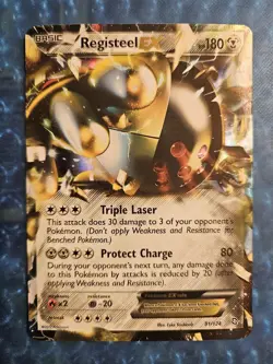 2012 Pokemon Registeel EX #81/124 Dragons Exalted Set Ultra Rare - Image 1