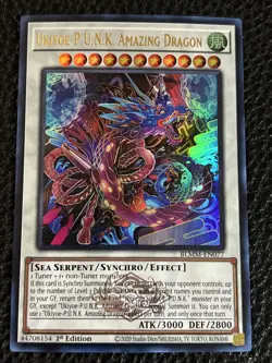 Ukiyoe P.U.N.K. Amazing Dragon BLMM-EN077 Yugioh 1st Ed. Emblazoned (New) Ultra - Image 1