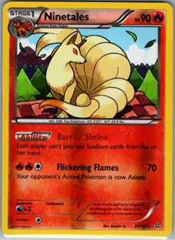 Ninetales 21/160 Reverse Holo XY - Primal Clash - Pokemon Card - NM - Image 1