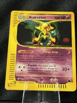 Alakazam H1/H32 Skyridge Holo Rare Pokemon Card - Image 1