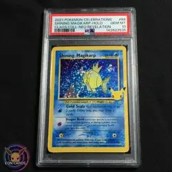 Shining Magikarp HOLO RARE 66/64 (PSA 10 GEM MINT) Celebrations Pokemon Cards - Image 1