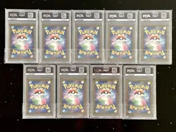 PSA 10 Yu Nagaba Eevee Line - Pokemon TCG Japanese 9 Card Set SEQUENTIAL - Image 2